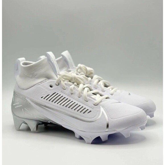 Mens Size 13 Nike Vapor Edge Pro 360 2 White Silver Football Cleats main image 5